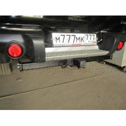 FA 0857-E Бизон Фаркоп на Mitsubishi L200 Long (удлиненный) 2013-2015 без подрезки бампера. Тип шара: E (легкосъемный шар под квадрат). Нагрузки: 3500/120 кг. Не комп