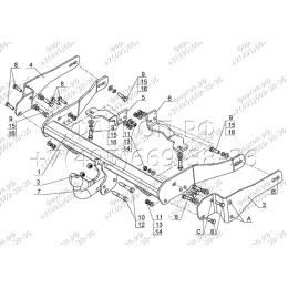 CV 05 AVTOS Фаркоп на Chevrolet Captiva 2006-2013. Необходима подрезка бампера. Тип шара: A. Нагрузки: 2000/100 кг, масса фаркопа 18 кг (без электрики в комплекте)