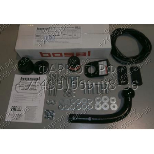 3041-A ORIS Фаркоп на Lexus RX 2003-2009, Toyota Highlander 2003-2009 без выреза в бампере. Тип шара: A. Нагрузки: 1500/75 кг, масса фаркопа 19,6 кг (без электрики в комплекте)