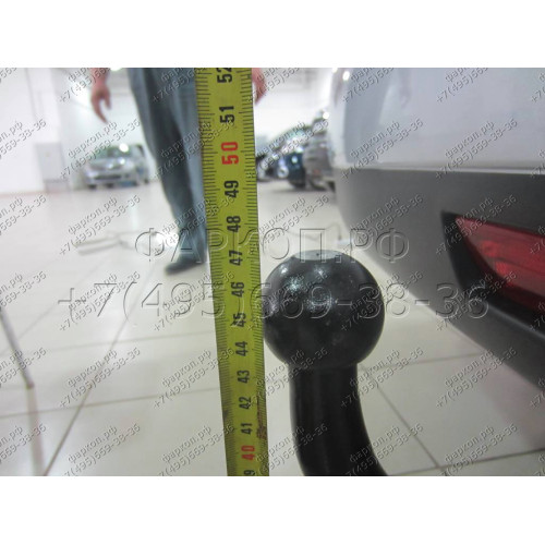 4373-A ORIS Фаркоп на Nissan Almera 2013-2018 без выреза бампера. Тип шара: A. Нагрузки: 1200/75 кг, масса фаркопа 16,9 кг (без электрики в комплекте)