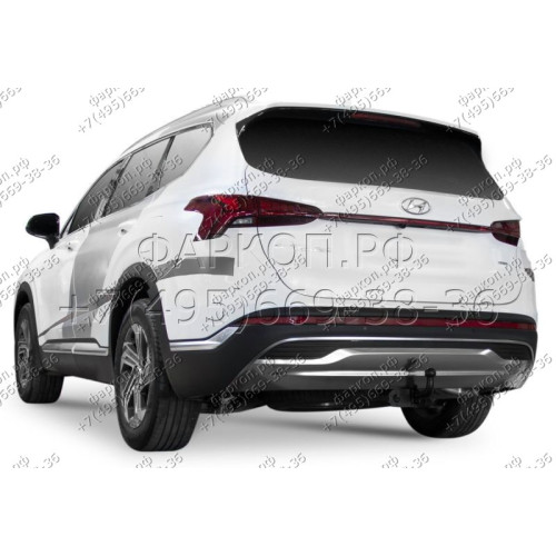 F.2315.001 BERG Фаркоп на Hyundai Santa Fe 2021-2023. Требуется подрезка бампера. Тип шара: A. Нагрузки: 2000/75 кг, масса фаркопа 18 кг (без электрики в комплекте)