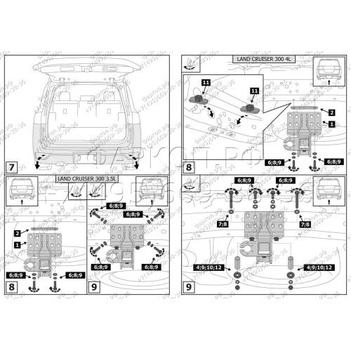 F.5716.001 BERG Фаркоп на Toyota Land Cruiser 300 2021-. Требуется подрезка бампера. Тип шара: E. Нагрузки: 2500/120 кг, масса фаркопа 10,5 кг (без электрики в комплекте)