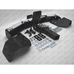 TLC-07-991124.00 PT GROUP Фаркоп с нержавеющей накладкой на Toyota Land Cruiser 200 2007-2021, Lexus LX 2016-2022 без подрезки бампера. Тип шара: E (легкосъемный шар под квадра