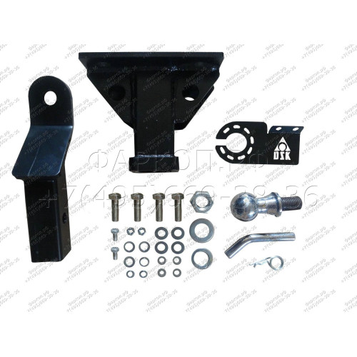 FA 0572-E Бизон Фаркоп на Toyota Hilux 2010-2015 без подрезки бампера. Тип шара: E (легкосъемный шар под квадрат). Нагрузки: 2800/120 кг. Не комплектуется электрикой