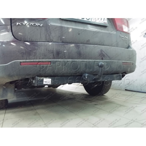 7510 Трейлер Фаркоп для Ssang Yong Kyron 2005-2016 без снятия и подрезки бампера. Тип шара: H (сварной). Нагрузки: 1200/60 кг, масса фаркопа 16,7 кг (без электрики в комплекте)