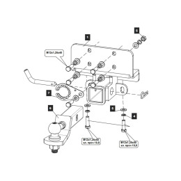 229419 TOWRUS Фаркоп на Toyota Land Cruiser Prado J150 2009-2023, Toyota Land Cruiser Prado J120 2002-2009, Lexus GX 2003-2009, 2009-2023. Невидимая подрезка бампера. Тип шара: EA (E с антистуком). Наг