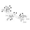 229425 TOWRUS Фаркоп на Sollers ST6 2023-, Sollers ST8 2025-, JAC T8 Pro 2020-, JAC T6 2018- без снятия и выреза бампера. Тип шара: EA (E с антистуком). Нагрузки: 3500/140 кг, масса фаркопа 34,6 кг (без электрики в комплекте)