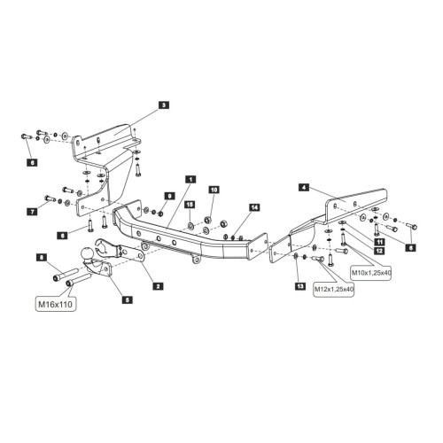 24195821 BALTEX Фаркоп на Toyota Highlander XU40 2007-2014 без снятия и выреза бампера. Тип шара: F. Нагрузки: 2000/120 кг, масса фаркопа 24,5 кг (без электрики в комплекте)