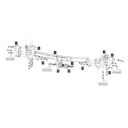 24275512 BALTEX Фаркоп на Toyota RAV4 XA40 2013-2019. Необходима подрезка бампера. Тип шара: A. Нагрузки: 1800/75 кг, масса фаркопа 28 кг (без электрики в комплекте)