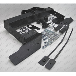 3970-F ORIS Фаркоп на Ford Transit со ступенькой 2000-2006 без выреза в бампере. Тип шара: F. Нагрузки: 2500/100 кг, масса фаркопа 22,8 кг (без электрики в комплекте