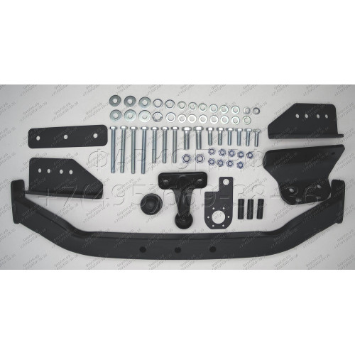 4126-F ORIS Фаркоп на Mitsubishi Pajero Sport 1998-2008, Montero Sport 1998-2008 без выреза в бампере. Тип шара: F. Нагрузки: 2000/100 кг, масса фаркопа 18,9 кг (без электрики в комплекте)