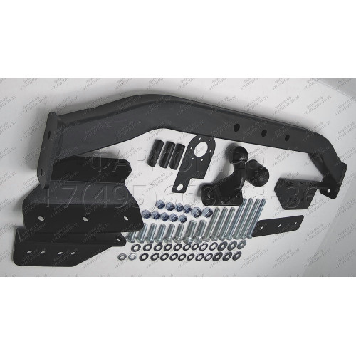 4126-F ORIS Фаркоп на Mitsubishi Pajero Sport 1998-2008, Montero Sport 1998-2008 без выреза в бампере. Тип шара: F. Нагрузки: 2000/100 кг, масса фаркопа 18,9 кг (без электрики в комплекте)