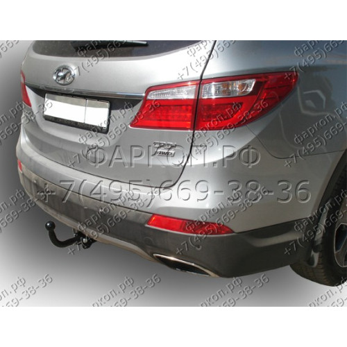 H224-A Лидер-плюс ТСУ для Hyundai Santa Fe 2012-2018, Hyundai Grand Santa Fe 2014-2018, Kia Sorento 4 XM FL 2012-2020, кроме Prime. Требуется подрезка бампера. Нагрузки: 1300/75 кг, масса фаркопа 19,58 кг (без электрики в комплекте)