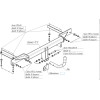 5266-A ORIS Фаркоп на Chevrolet Cruze универсал 2013-2016 без выреза бампера. Тип шара: A. Нагрузки: 1500/75 кг, масса фаркопа 17,2 кг (без электрики в комплекте)