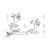5614-F ORIS Фаркоп на Газель NEXT цельно металлический фургон 2016-, Газель NEXT бортовая, кроме удлиненной базы 2016- без подрезки бампера. Тип шара: F. Нагрузки: 2500/120 кг, масса фаркопа 27,1 кг (без электрики в комплекте)