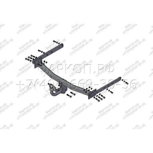 6041 Трейлер Фаркоп для Ford Kuga 2008-2013, 2013-2019. Требуется подрезка бампера. Тип шара: A. Нагрузки: 1000/50 кг, масса фаркопа 17,2 кг (без электрики в комплекте)
