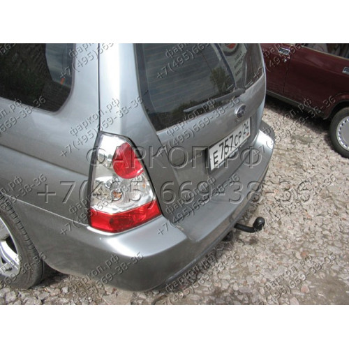 6301-A ORIS Фаркоп на Subaru Forester 1997-2008 без выреза в бампере. Тип шара: A. Нагрузки: 1500/75 кг, масса фаркопа 20,3 кг (без электрики в комплекте)