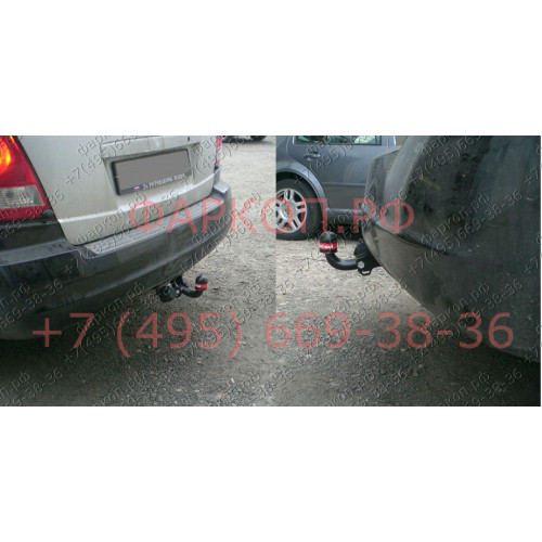6719-A ORIS Фаркоп на Kia Sorento 2002-2006. Необходима подрезка бампера. Тип шара: A. Нагрузки: 1500/100 кг, масса фаркопа 26,5 кг (без электрики в комплекте)