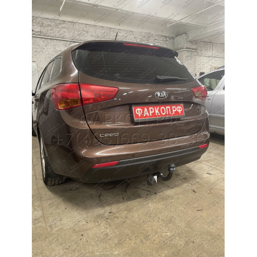 6756-A ORIS Фаркоп на Kia Ceed универсал 2012-2018, Hyundai i30 универсал 2012-2019. Необходима подрезка бампера. Тип шара: A. Нагрузки: 1500/75 кг, масса фаркопа 16,8 кг (без электрики в комплекте)