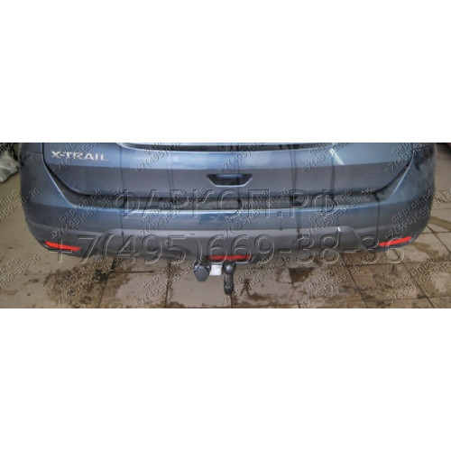 NS 27 AVTOS Фаркоп на Nissan X-Trail T32 2015-2022 без выреза в бампере. Тип шара: A. Нагрузки: 2000/100 кг, масса фаркопа 18 кг (без электрики в комплекте)