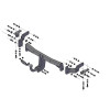 7231 Трейлер Фаркоп для Hyundai Santa Fe 2012-2018, в т.ч. Hyundai Santa Fe Premium 2016-2018, Kia Sorento 2012-2015. Требуется подрезка бампера. Тип шара: A. Нагрузки: 1000/50 кг, масса фаркопа 18,7 кг (без электрики в комплекте)