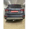 7231 Трейлер Фаркоп для Hyundai Santa Fe 2012-2018, в т.ч. Hyundai Santa Fe Premium 2016-2018, Kia Sorento 2012-2015. Требуется подрезка бампера. Тип шара: A. Нагрузки: 1000/50 кг, масса фаркопа 18,7 кг (без электрики в комплекте)