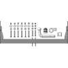 91204-A MOTODOR Фаркоп с оцинкованным шаром на Mercedes V-Class w447 2014-, Mercedes Vito w639 2003-2014, w447 2014-, Mercedes Viano w639 2003-2014. Необходима подрезка бампера. Тип шара: A. Нагрузки 1850/100 кг, масса фаркопа 17,4 кг (без электрики в ком