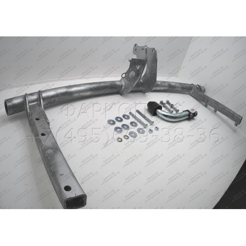A037A GALIA Полностью оцинкованный фаркоп на Audi A6 Allroad 2000-2006. Тип шара: A. Без выреза бампера. Нагрузки: 2300/95 кг, масса фаркопа 23,01 кг