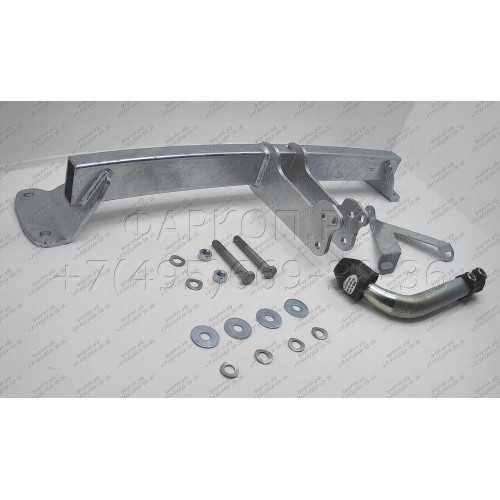 B0216A GALIA Полностью оцинкованный фаркоп на BMW 3-Series Gran Turismo F34 06/2013-2019. Подрозетник убирается за бампер. Тип шара: A. Установка без выреза бампера. Нагрузки: 1900/75 кг, масса фаркопа 12,92 кг