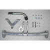 B0216A GALIA Полностью оцинкованный фаркоп на BMW 3-Series Gran Turismo F34 06/2013-2019. Подрозетник убирается за бампер. Тип шара: A. Установка без выреза бампера. Нагрузки: 1900/75 кг, масса фаркопа 12,92 кг