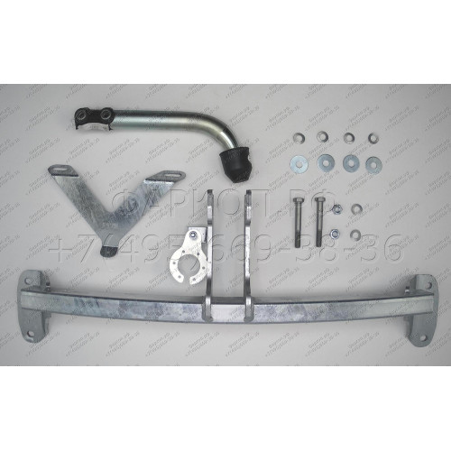 B0216A GALIA Полностью оцинкованный фаркоп на BMW 3-Series Gran Turismo F34 06/2013-2019. Подрозетник убирается за бампер. Тип шара: A. Установка без выреза бампера. Нагрузки: 1900/75 кг, масса фаркопа 12,92 кг