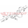 C-008 STEINHOF Фаркоп на Toyota Aygo 2005-2014, Peugeot 107 2005-2014, Citroen C1 2005-2014 без снятия и подрезки бампера. Тип шара: A. Нагрузки: 500/75 кг, масса фаркопа 14,7 кг (без электрики в комплекте)