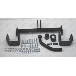 C-008 STEINHOF Фаркоп на Toyota Aygo 2005-2014, Peugeot 107 2005-2014, Citroen C1 2005-2014 без снятия и подрезки бампера. Тип шара: A. Нагрузки: 500/75 кг, масса фаркопа 14,7 кг (без эл