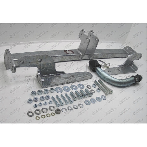 C038A GALIA Полностью оцинкованный фаркоп на Citroen C4 седан 2012-2022 (небольшие доработки, без подрезки бампера), Citroen C4 хетчбек 5 дверей 2004-2010, 2010-2018, Citroen C4 хетчбек 3 двери 2004-2010, Peugeot 307 хетчбек 3/5 дверей 2001-2007, Peugeot 