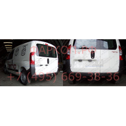 C056A GALIA Полностью оцинкованный фаркоп на FIAT Fiorino Qubo, Fiorino III 2008-2021, Peugeot Bipper 2008-2017, Citroen Nemo 2008-2015. Тип шара: A. Без выреза бампера. Нагрузки: 1100/60 кг, 