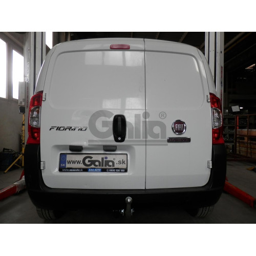 C056A GALIA Полностью оцинкованный фаркоп на FIAT Fiorino Qubo, Fiorino III 2008-2021, Peugeot Bipper 2008-2017, Citroen Nemo 2008-2015. Тип шара: A. Без выреза бампера. Нагрузки: 1100/60 кг, масса фаркопа 11,42 кг