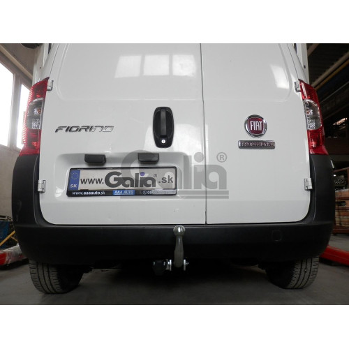 C056A GALIA Полностью оцинкованный фаркоп на FIAT Fiorino Qubo, Fiorino III 2008-2021, Peugeot Bipper 2008-2017, Citroen Nemo 2008-2015. Тип шара: A. Без выреза бампера. Нагрузки: 1100/60 кг, масса фаркопа 11,42 кг