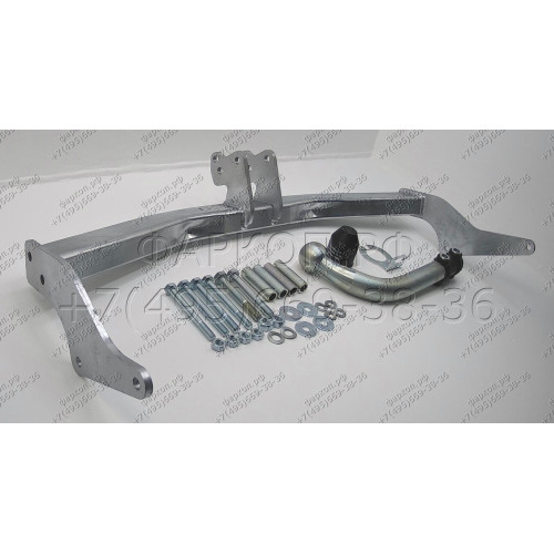 C056A GALIA Полностью оцинкованный фаркоп на FIAT Fiorino Qubo, Fiorino III 2008-2021, Peugeot Bipper 2008-2017, Citroen Nemo 2008-2015. Тип шара: A. Без выреза бампера. Нагрузки: 1100/60 кг, масса фаркопа 11,42 кг