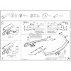 C056A GALIA Полностью оцинкованный фаркоп на FIAT Fiorino Qubo, Fiorino III 2008-2021, Peugeot Bipper 2008-2017, Citroen Nemo 2008-2015. Тип шара: A. Без выреза бампера. Нагрузки: 1100/60 кг, масса фаркопа 11,42 кг