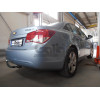 C066C GALIA Полностью оцинкованный фаркоп на Chevrolet Cruze седан/хетчбек 2009-2016. Подрозетник убирается за бампер. Тип шара: C (горизонтальный съемный). Невидимый вырез бампера. Нагрузки: 1800/75 кг, масса фаркопа 17,17 кг