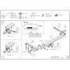 C066C GALIA Полностью оцинкованный фаркоп на Chevrolet Cruze седан/хетчбек 2009-2016. Подрозетник убирается за бампер. Тип шара: C (горизонтальный съемный). Невидимый вырез бампера. Нагрузки: 1800/75 кг, масса фаркопа 17,17 кг