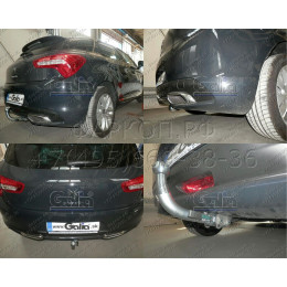 C067C GALIA Полностью оцинкованный фаркоп на Citroen DS5 2011-2018. Подрозетник убирается за бампер. Шар перекрывает противотуманную фару. Тип шара: C (гор