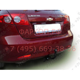 C203-A Лидер-плюс ТСУ для Chevrolet Lacetti хетчбек 2004-2012 без снятия и выреза бампера. Нагрузки: 1200/75 кг, масса фаркопа 17,22 кг, требуется 4 сверления (без 