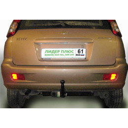 C209-A Лидер-плюс ТСУ для Chevrolet Rezzo 2000-2008, Daewoo Tacuma 2004-2008 без снятия и выреза бампера. Нагрузки: 1100/75 кг, масса фаркопа 19,3 кг, требуется 6 сверлений (