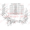 C209-A Лидер-плюс ТСУ для Chevrolet Rezzo 2000-2008, Daewoo Tacuma 2004-2008 без снятия и выреза бампера. Нагрузки: 1100/75 кг, масса фаркопа 19,3 кг, требуется 6 сверлений (без электрики в комплекте)