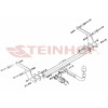 D-012 STEINHOF Фаркоп на Renault Duster 2010-2015, Dacia Duster 2010-2013 без подрезки бампера. Тип шара: A. Нагрузки: 1500/75 кг, масса фаркопа 17,2 кг (без электрики в комплекте)
