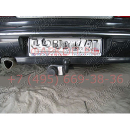 DW 03 AVTOS Фаркоп на Daewoo Nexia седан 1995-2010 без подрезки бампера. Тип шара: H (несъемный сварной). Нагрузки: 750/50 кг, масса фаркопа 13 кг (без электрики в 