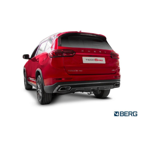 F.0913.001 BERG Фаркоп на Xcite X-Cross 8 2024-, Chery Tiggo 8 Pro Max 2020-2024 (дорестайлинг), Chery Tiggo 8 Pro 2020-2024, Chery Tiggo 8 2020-2024 без снятия и подрезки бампера. Тип шара: A. Нагрузки: 1500/75 кг, масса фаркопа 14,6 кг (без электрики в 