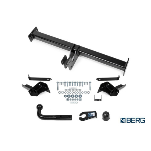 F.0913.001 BERG Фаркоп на Xcite X-Cross 8 2024-, Chery Tiggo 8 Pro Max 2020-2024 (дорестайлинг), Chery Tiggo 8 Pro 2020-2024, Chery Tiggo 8 2020-2024 без снятия и подрезки бампера. Тип шара: A. Нагрузки: 1500/75 кг, масса фаркопа 14,6 кг (без электрики в 