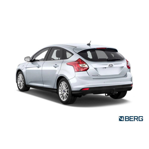 F.1812.001 BERG Фаркоп на Ford Focus 2 хетчбек 2005-2011, Focus 3 хетчбек 2011-2019 без подрезки бампера. Тип шара: A. Нагрузки: 1500/75 кг, масса фаркопа 17,4 кг (без электрики в комплекте)